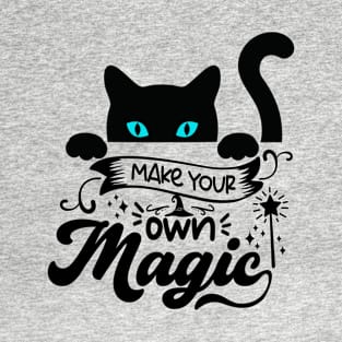 Halloween Black Cat Magic T-Shirt